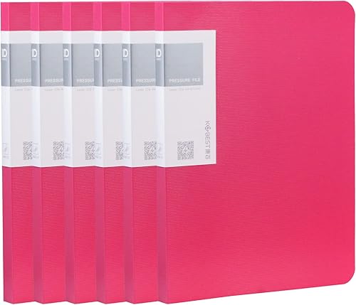 Vista 14 de Acocony Carpeta sin perforaciones con abrazadera, tamaño carta, 8.5 x 11 pulgadas, tapas de informe de plástico, color azul acuoso, paquete de 6