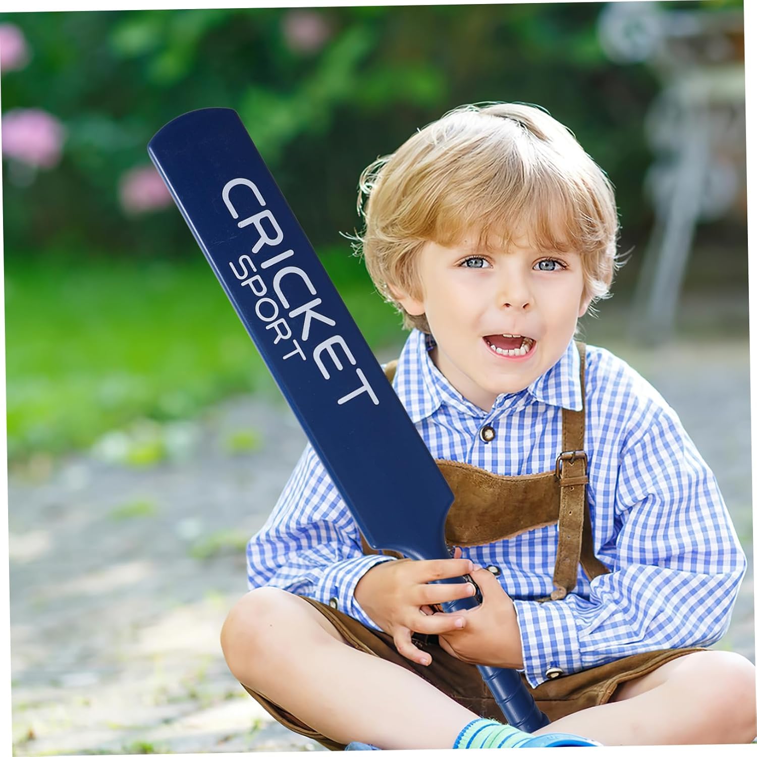 Yardwe Kids Cricket Set, Beach Cricket with Stumps and 2 Balls Kit for Outdoor Sports Garden Beach Home