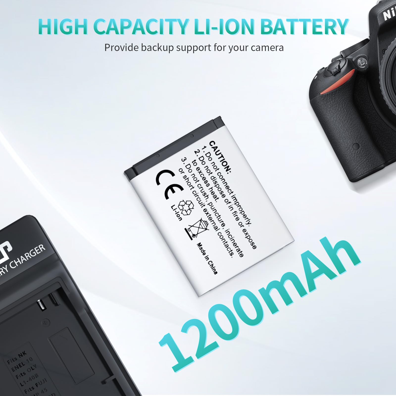 Amazon.com: LP EN-EL10 Battery Pack, 2-Pack 1200mAh EN EL10