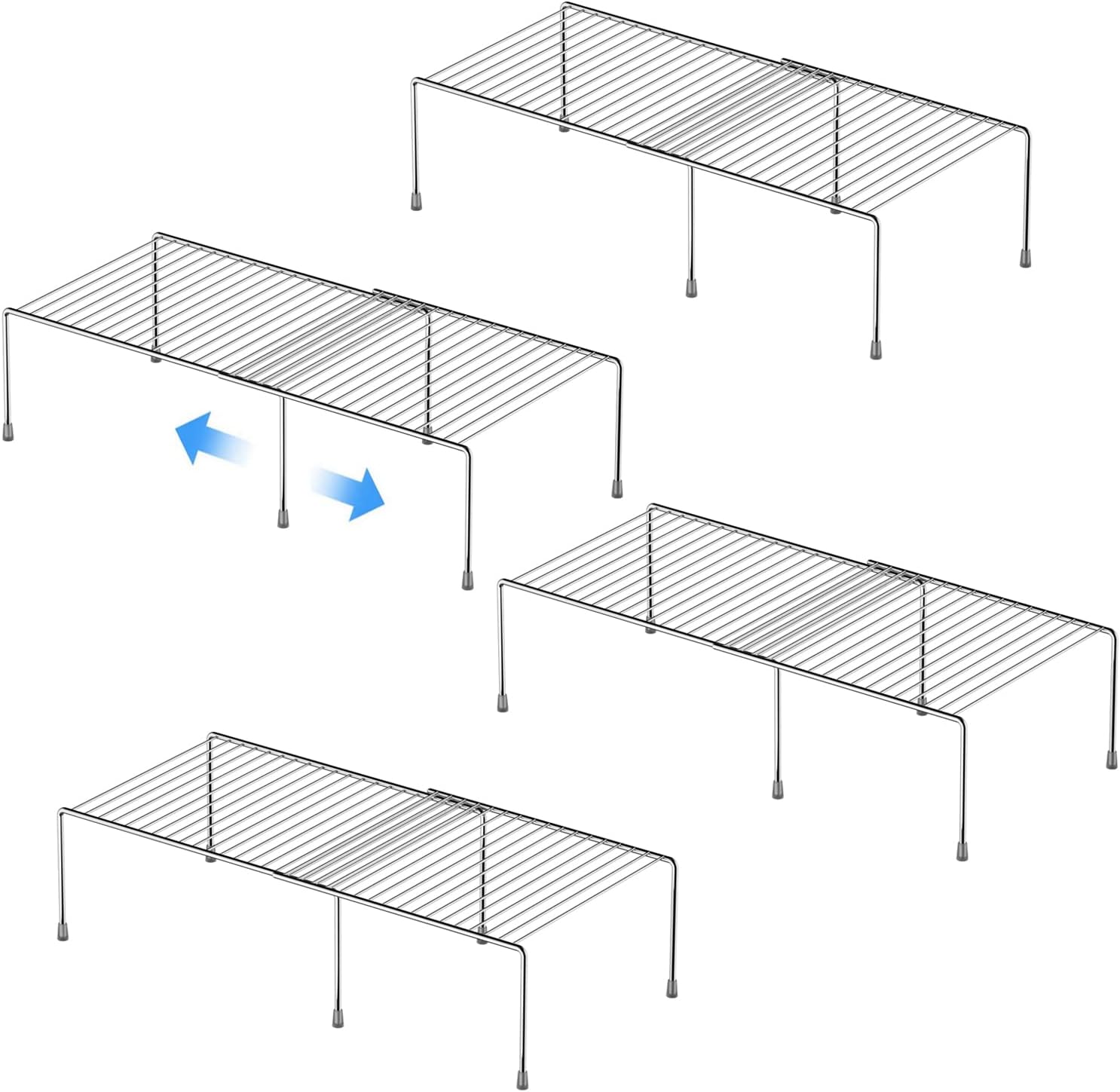 ARCCI Expandable Wire Shelf Rack Set of 4