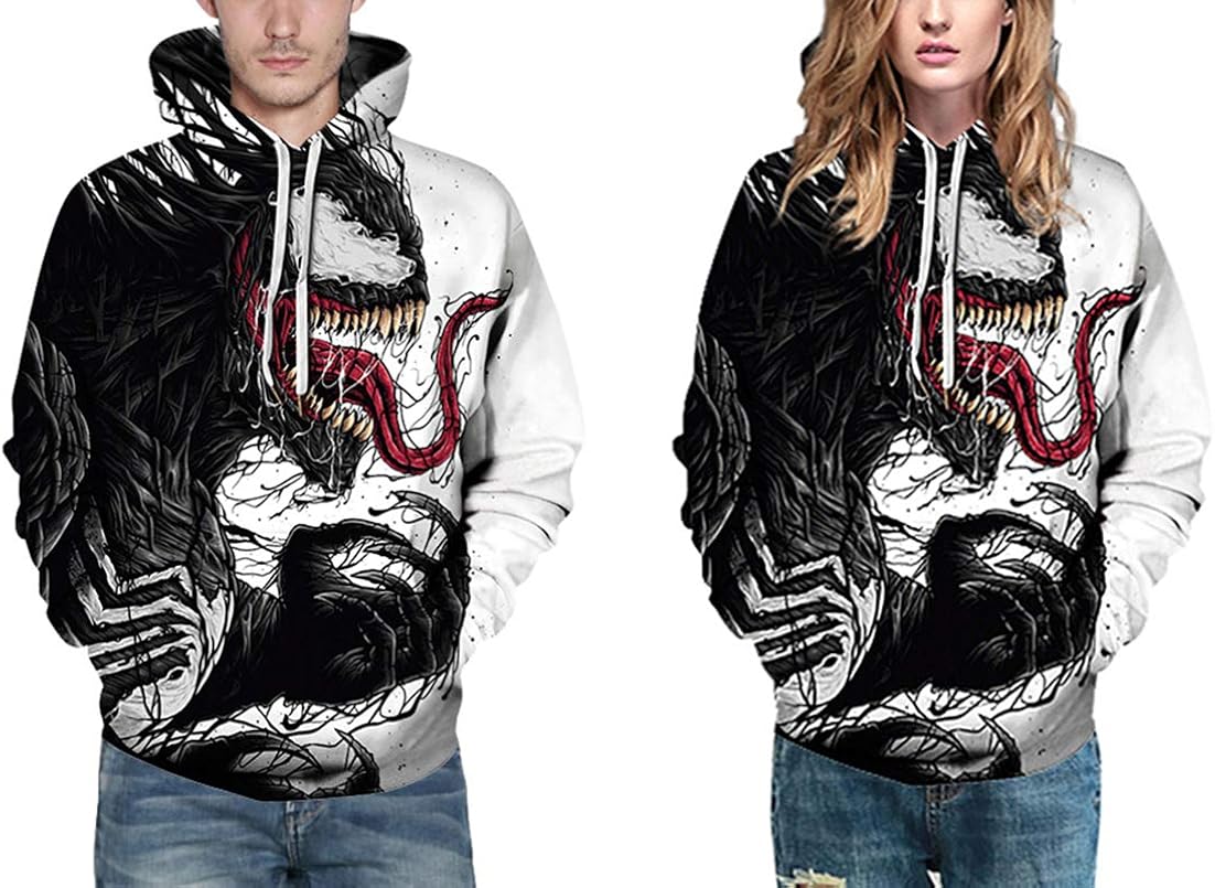 Pandolah Men's Patterns Print Athletic Sweaters Fashion Hoodies Sweatshirts Small-Medium 3 Black 489