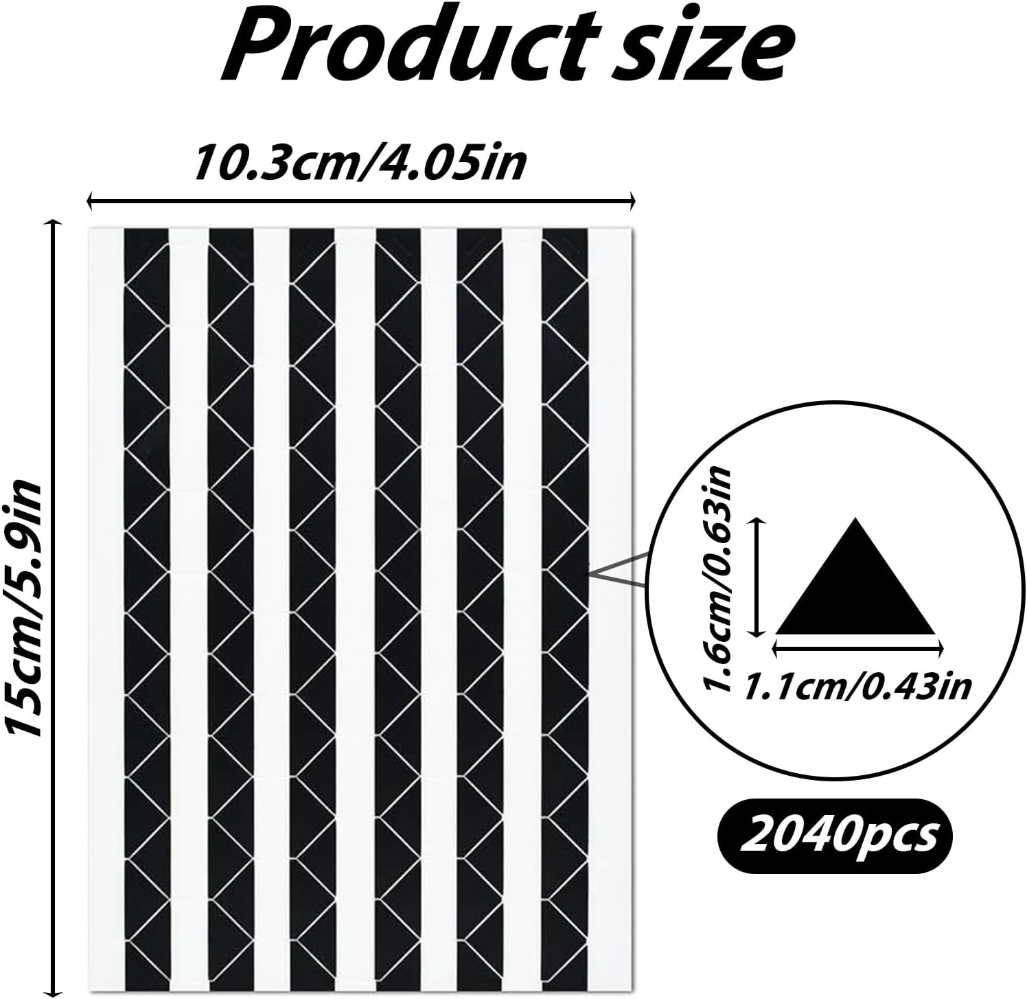 TIESOME 2040 Pcs Photo Corner Stickers, Clear Stickers, 20 Sheets Clear Self Adhesive PVC Photo Corners for Scrapbooking, Picture Frames, Albums & Journals (White + Black)