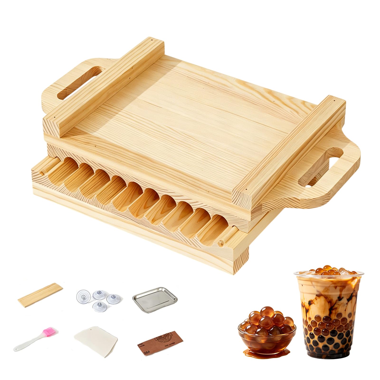 Qlbnxks DIY Bubble Boba Pearl Maker Tool Tapioca Pearls DIY Tools for Milk Tea Shop and Home Kitchen(Size:8mm)