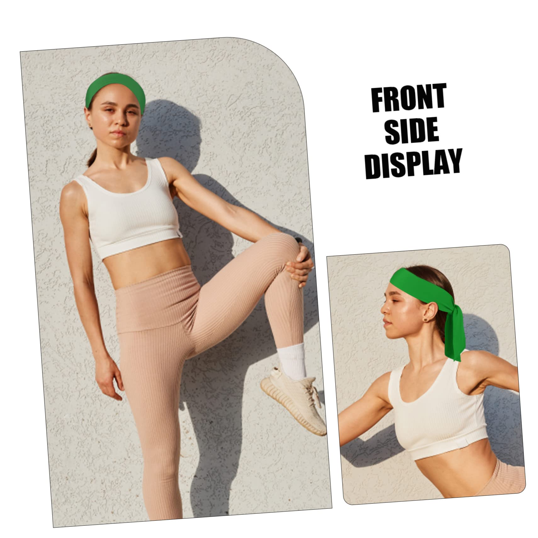 BESTonZON Bandeaux Antidérapants pour Hommes Et Femmes Bandanas Élastiques Ajustables Accessoires De Sport pour Entraînement Et Activités Physiques Rouge Noir Blanc