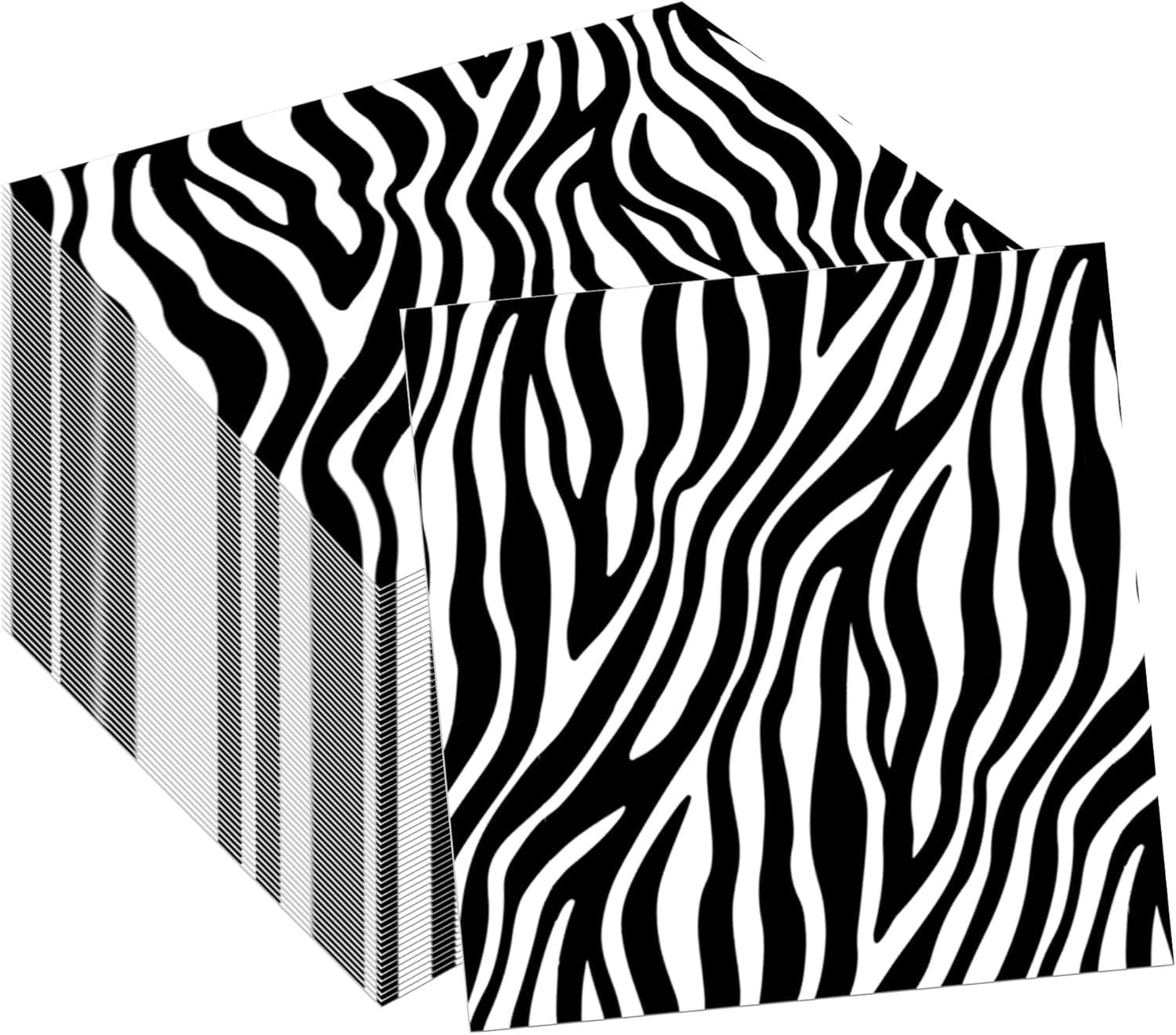 40Pcs Zebra Paper Napkins Zebra Print Party Napkins Jungle Animals Zebra Napkins Zebra Birthday Party Napkins Zebra Themed Party Supplies Zebra Disposable Paper Napkins for Jungle Animals Party Pack
