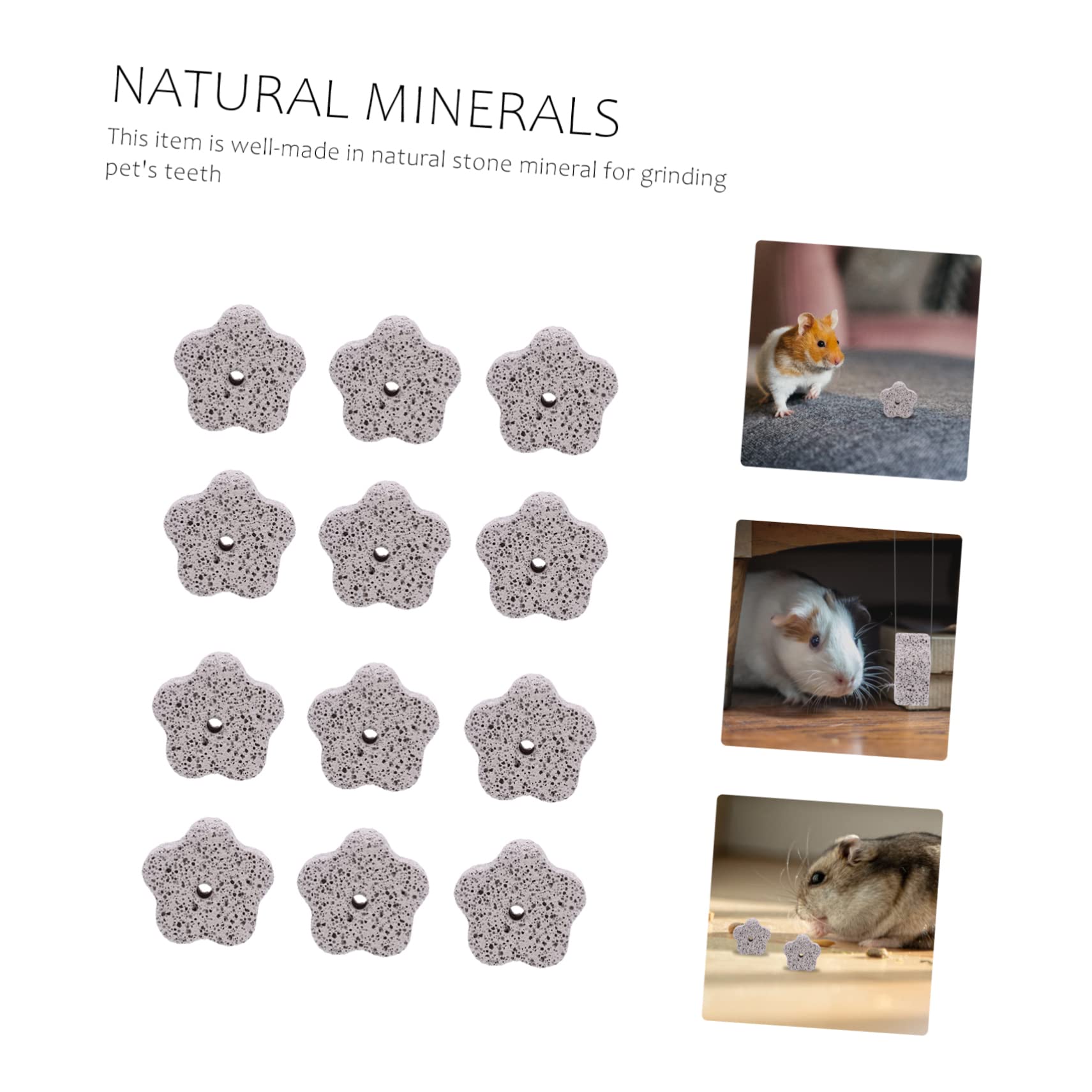 Yardwe 36stücke Calcium-Mineral-zahnungsspielzeug Pflaumenform Für Hamster Kaninchen Und Andere Kleintiere Sicheres Und Farbenfrohes Kauspielzeug Zahnreinigung Und Pflege