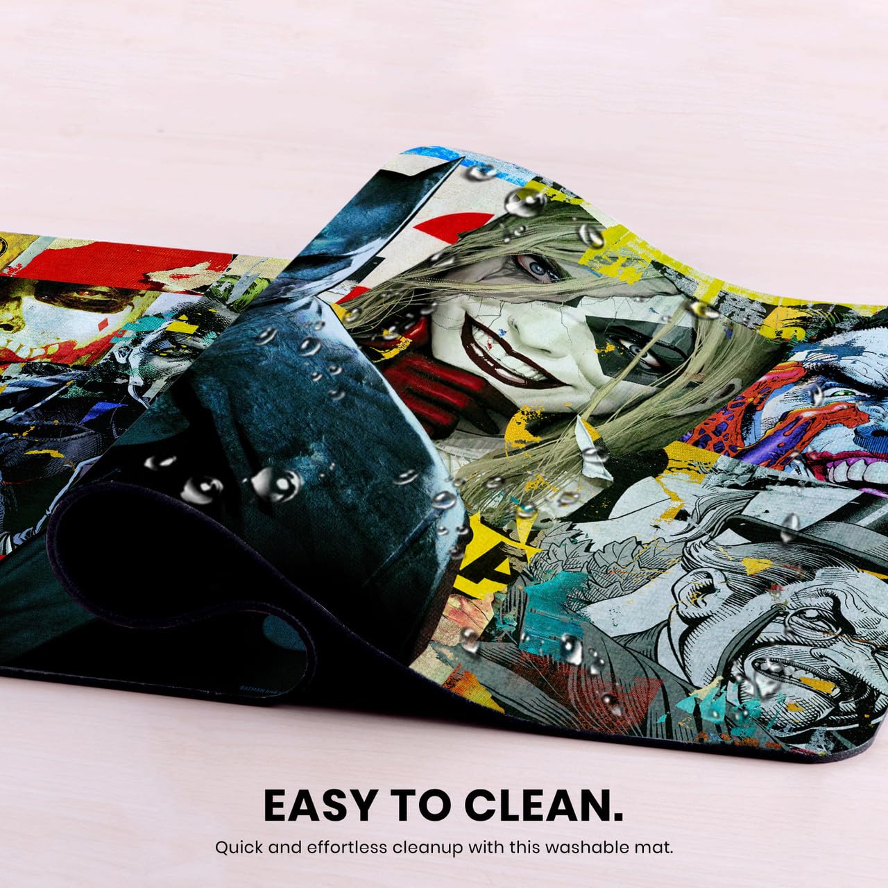 Head Case Designs sous Licence Officielle Batman DC Comics Joker Logos Et Bandes Dessinées 23.62 x 11.81 x 0.12 inches (600 x 300 mm) - L Tapis De Souris pour Jeux Bureau PC Clavier