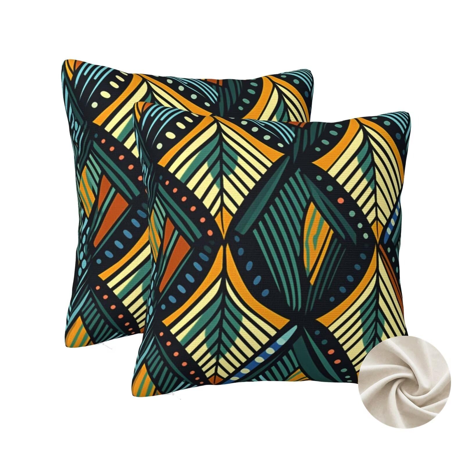 Taies d'oreillers décoratives 60x60 cm de style bohême pour canapé