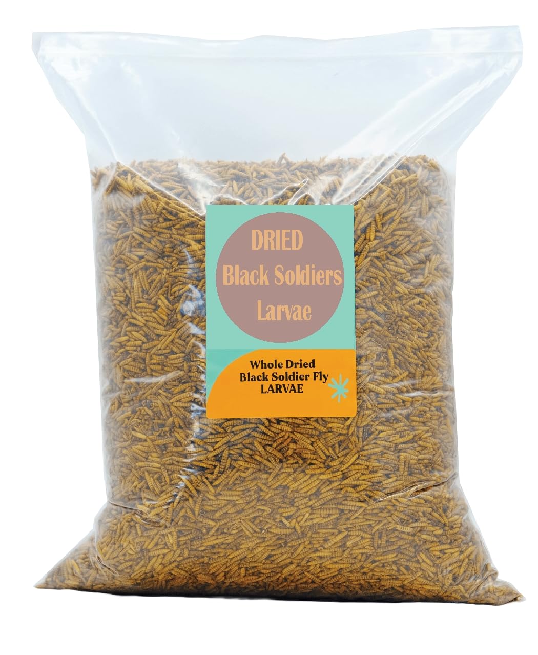 Grow Basket Dried Black Soldier Fly Larvae(10,000+ Larvae) for Aquarium Fish,Birds and Reptile (1 Kg),All Life Stages