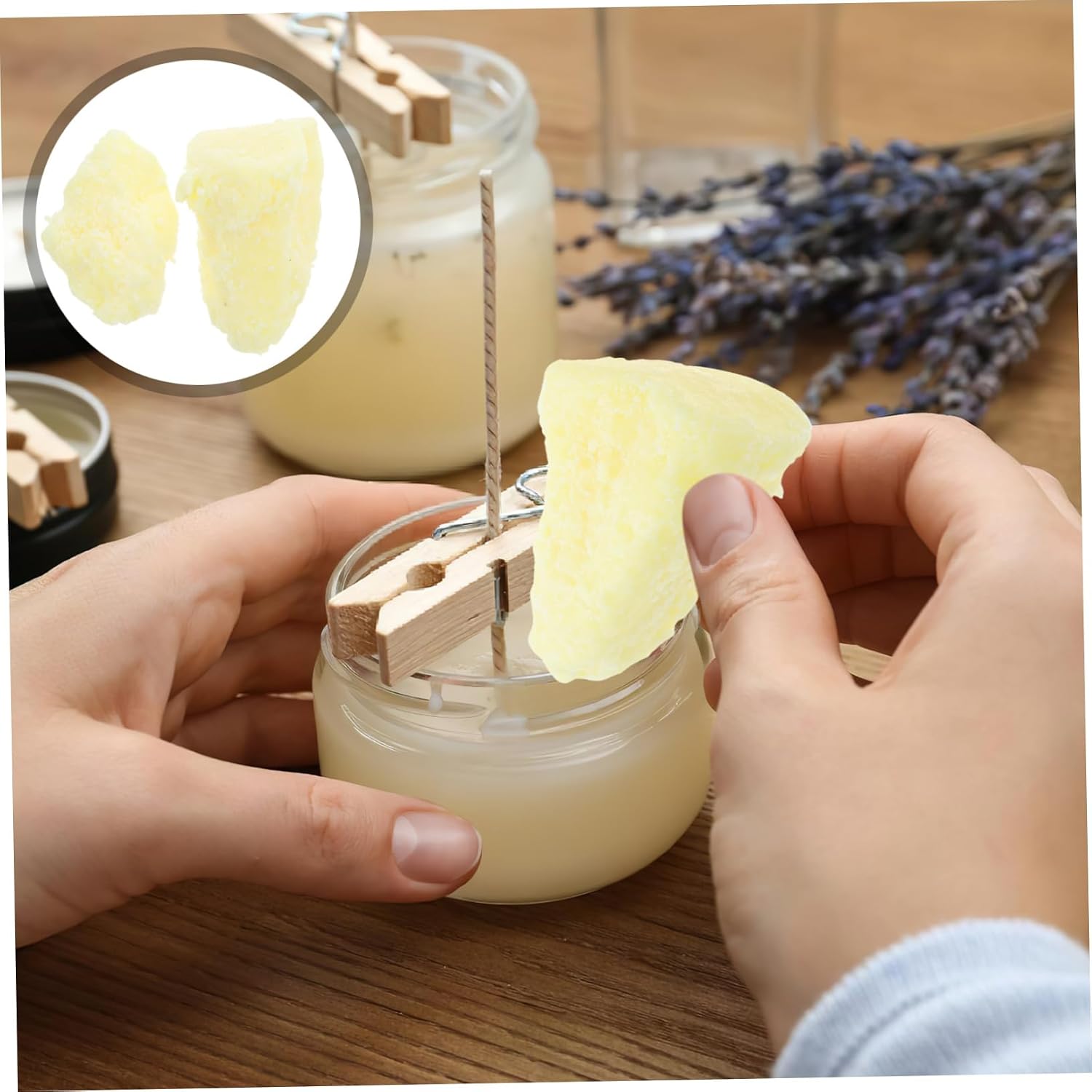 VILLFUL Candle Craft Additive Wax Enhancer Non-Fading Candle Making Material Polyethylene Wax for DIY