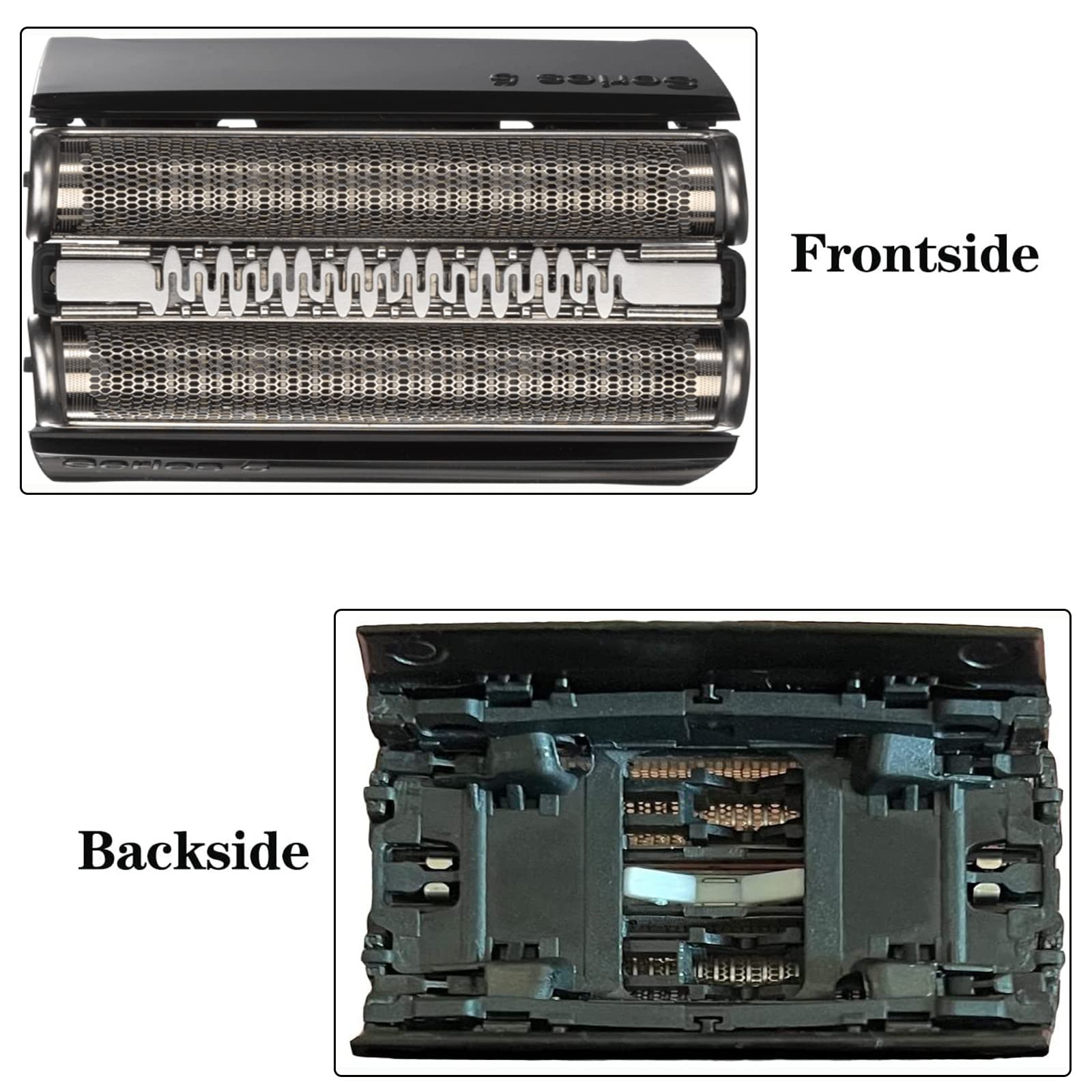 Elektrischer Scherkopf für Braun Serie 5,52B Kompatibel Mit Braun Series 5 Scherkopf,Schwarz Series 5 Elektrorasierkopf Ersatzteil geeignet，Ersatzklingen Folienkopf Zubehör für Rasierapparate (52B)