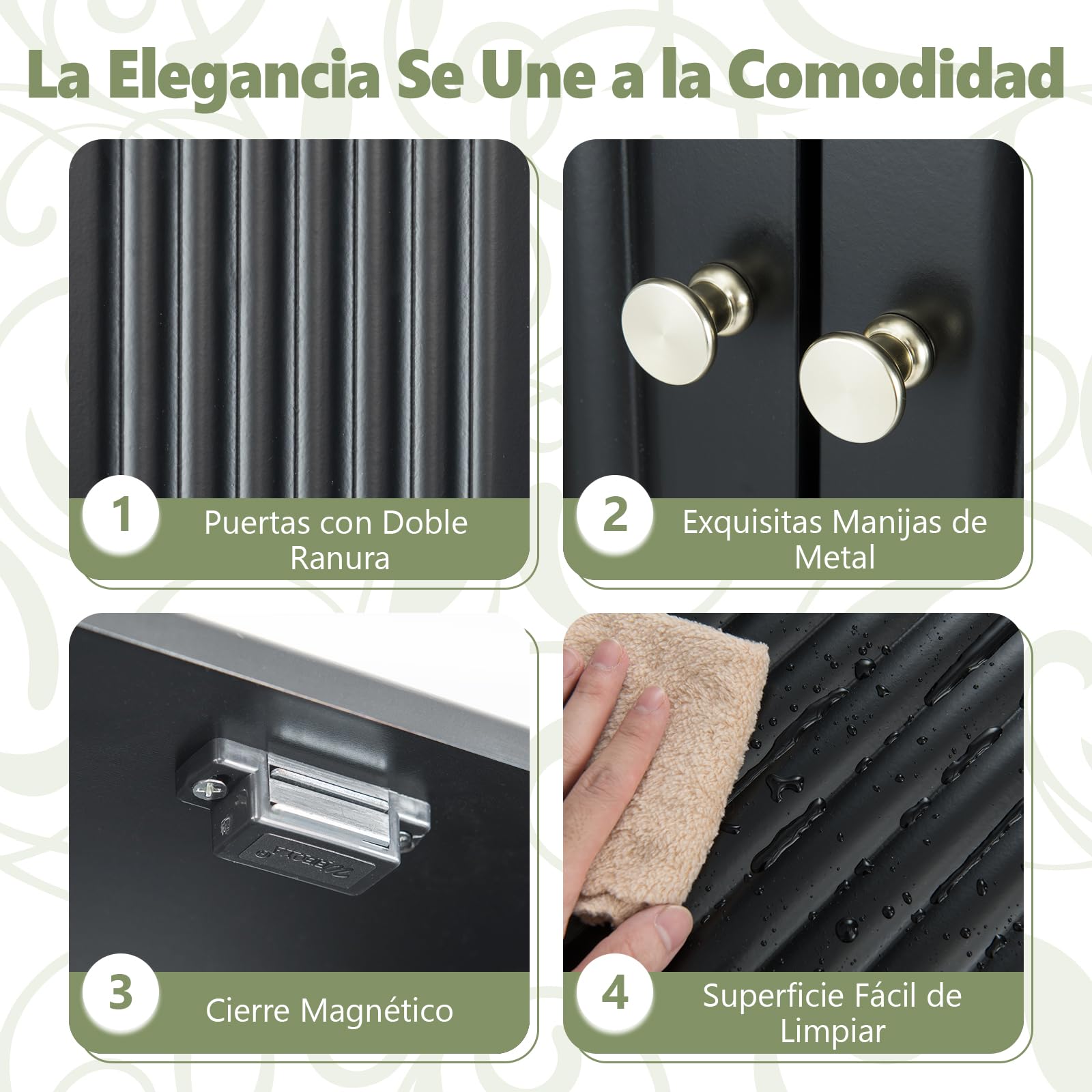 COSTWAY Mueble sobre Inodoro, Mueble de Baño con Puertas Acanaladas, Estante Ajustable en 3 Posiciones y Barra Inferior Ajustable en 3 Niveles,Armario Alto sobre el Inodoro con Almacenamiento (Negro)