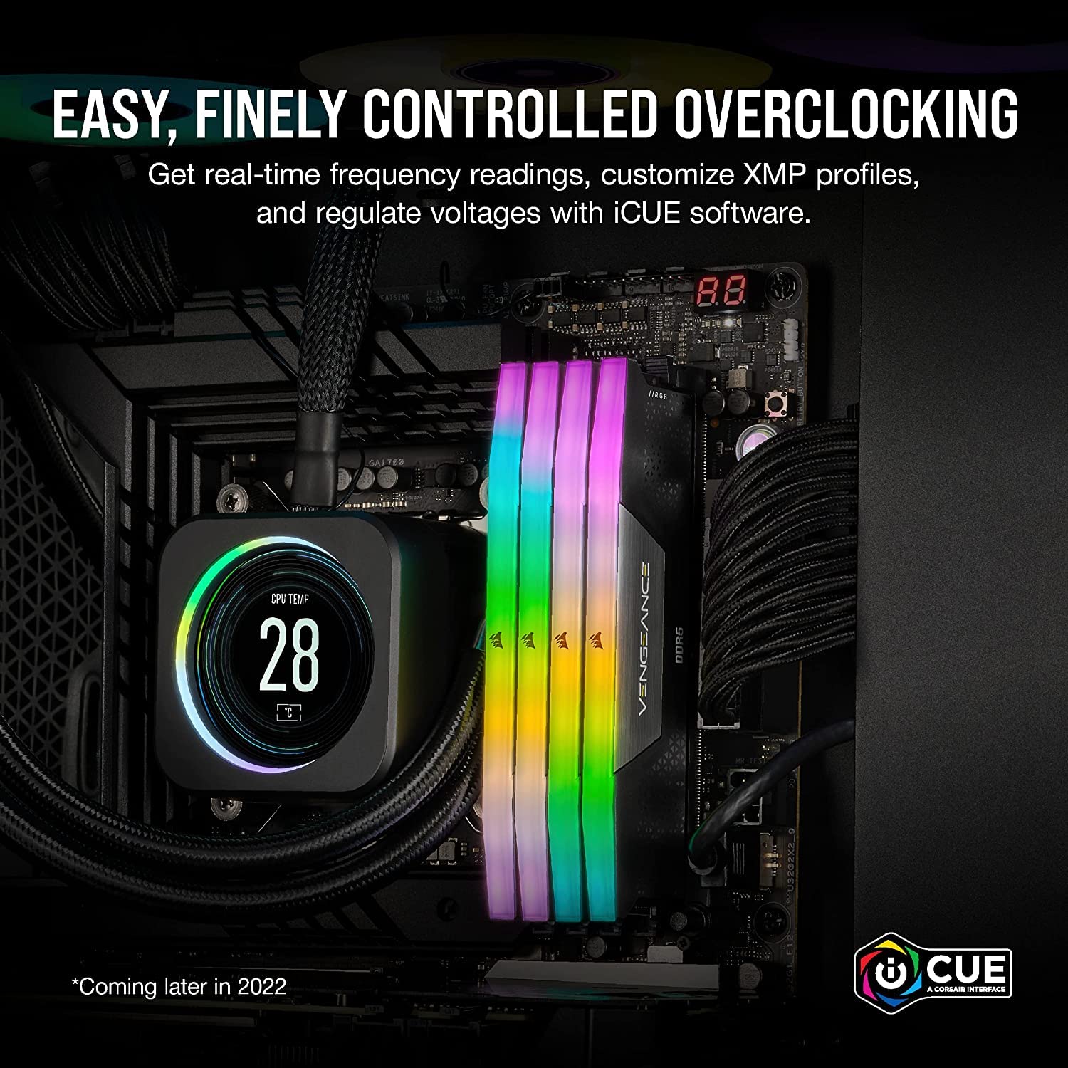 CORSAIR VENGEANCE RGB DDR5 32GB 16GB×2 VENGEANCE® RGB 32GB (2x16GB 