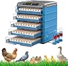 Egg Incubator for Hatching Chicken, Automatic Eggs Incubator with Temp Control, 360° View Poultry Hatching Machine Incubator for Hatching Chicken Birds,500