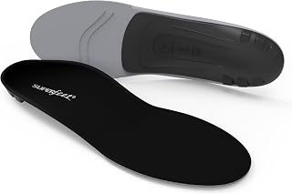 Superfeet Low Arch Insoles Black - Trim-to-Fit Orthotic Support for Thin Tight Shoes, Professional-Grade Stability Men 9.5-11 Women 10.5-12