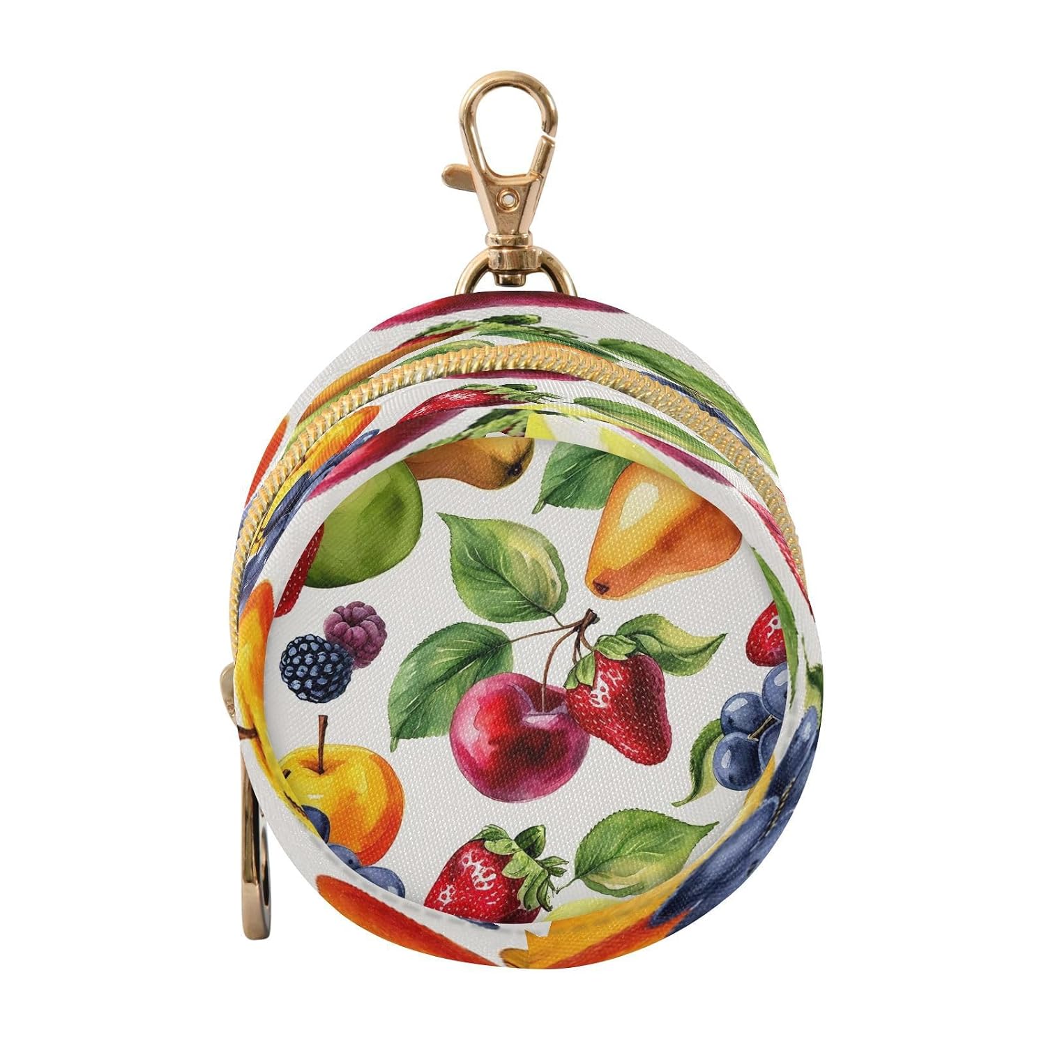 Kigai Colorful Fruit Berries Pacifier Holder Case, Pacifier Storage Case for Diaper Bag, Portable Pacifier Holder for Newborn Baby Boy Girl