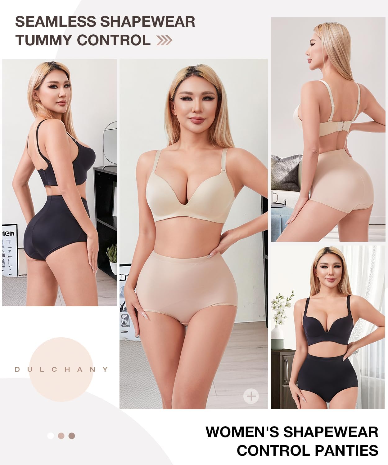 Dulchany Tummy Control Shapewear Panties for Women Body Shaper Underwear Girdle Panty - Image 6