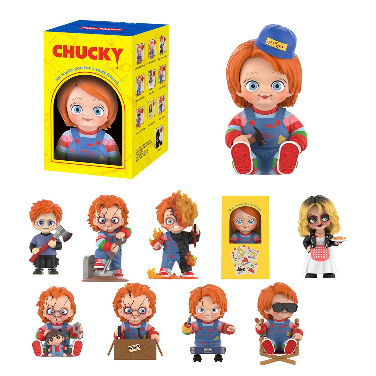 Amazon.com: Pop Mart Chucky Good Guys Series Original Collectible