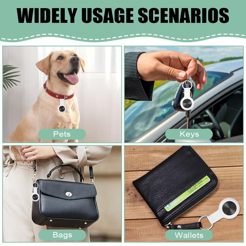 Ainiv Smart Tag 1 opakowanie, Bluetooth szukacz przedmiotów, tracker przedmiotów kompatybilny z iOS i Android, zasięg do 50 m/164 stóp, wodoodporny IP67, bezprzewodowy lokalizator zdalny dla kluczy