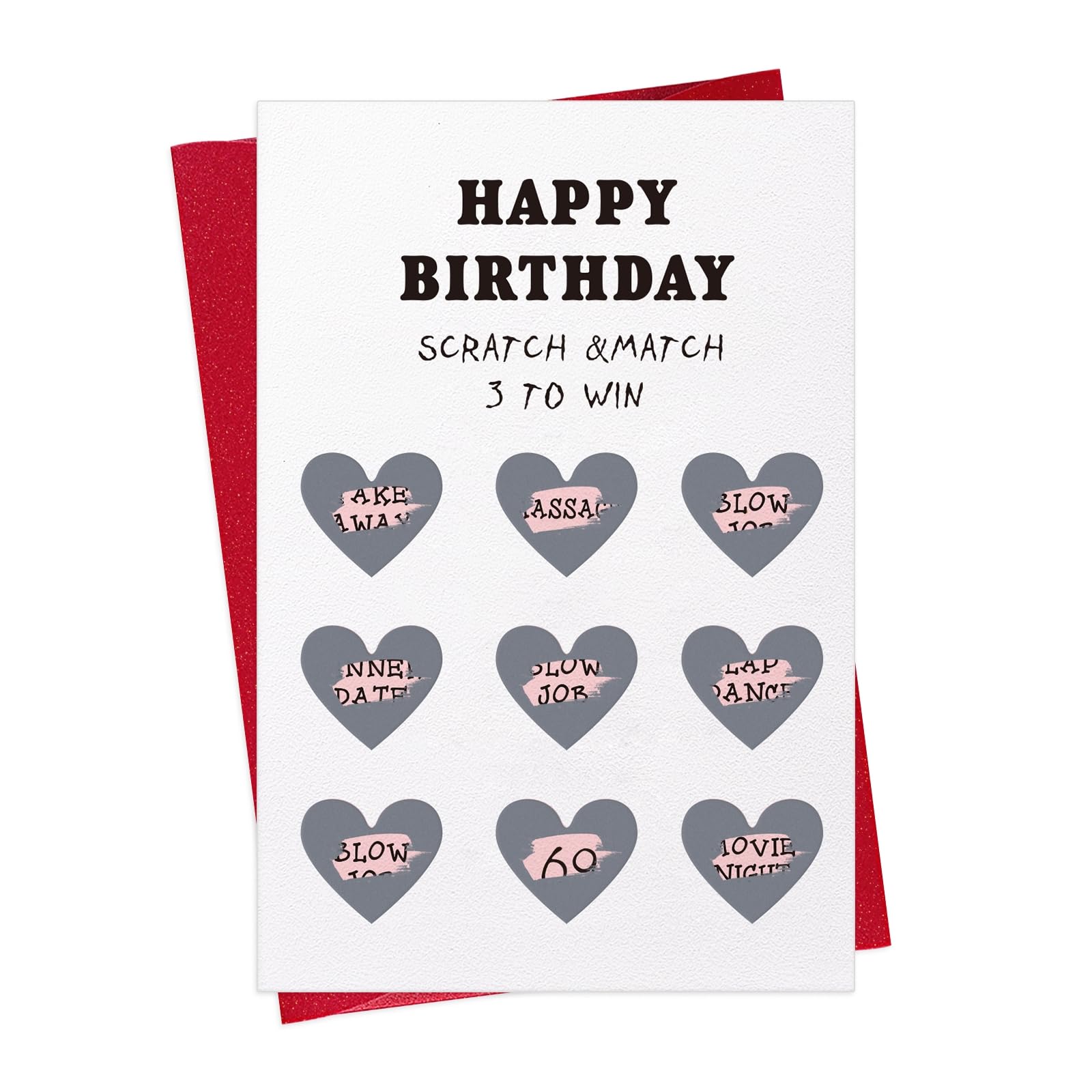 WhatSign Funny Birthday Card for Boyfriend - Husband Scratch off Birthday Card with Envelope- Hilarious and Interactive Gift for Men Women Her Him Husband Boyfriend