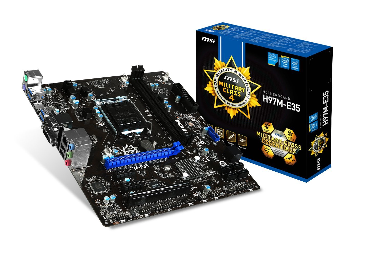 Msi Micro Atx Ddr3 1600 Lga 1150 Motherboards H97m E35