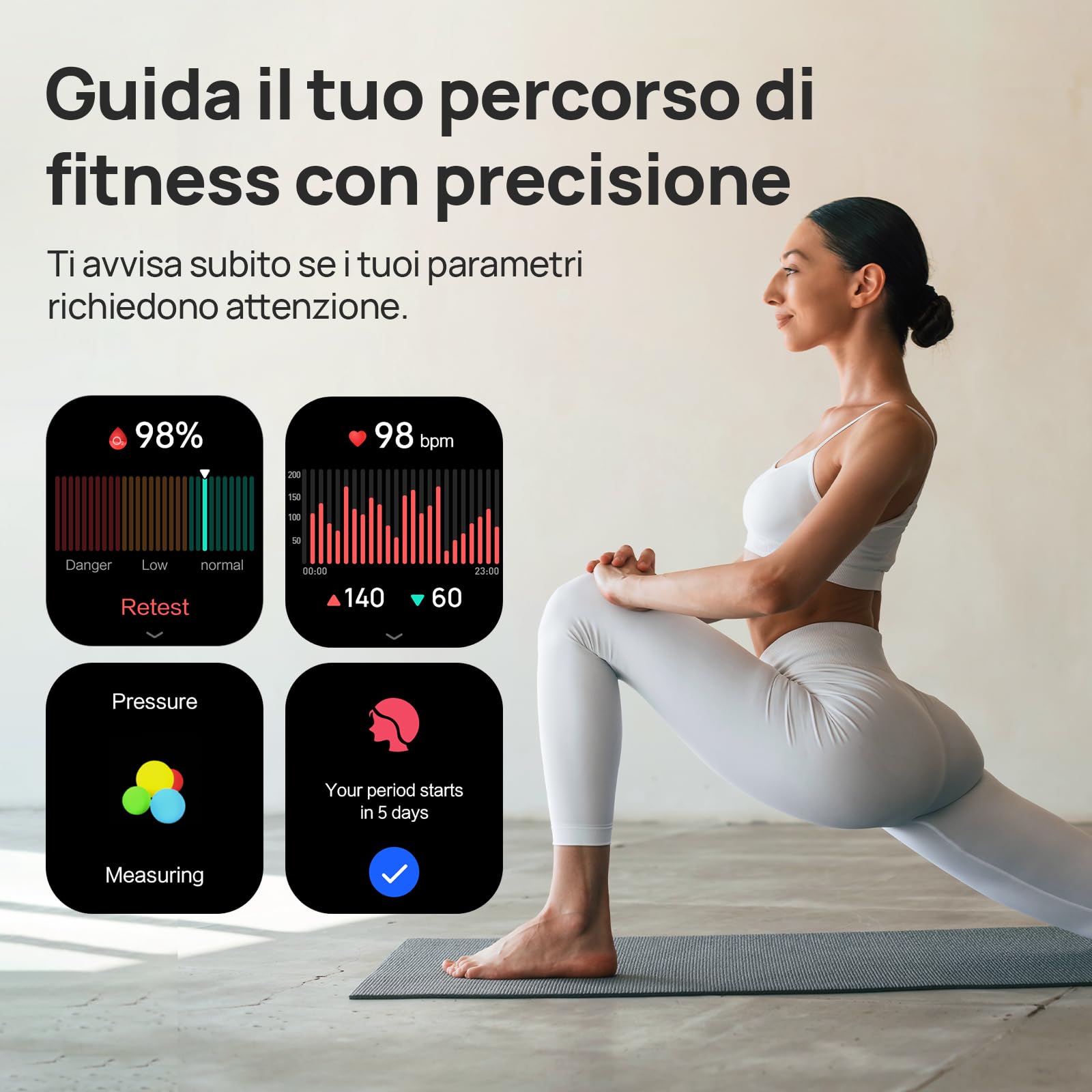 Mibro T2 Smartwatch Uomo Donna, 1.75" AMOLED, Chiamate Bluetooth, GPS, Blu | Smartwatch per Corsa/Trekking/Palestra, Monitoraggio Fitness, Sonno & Battito, 100+ Sportive, per Android/iOS