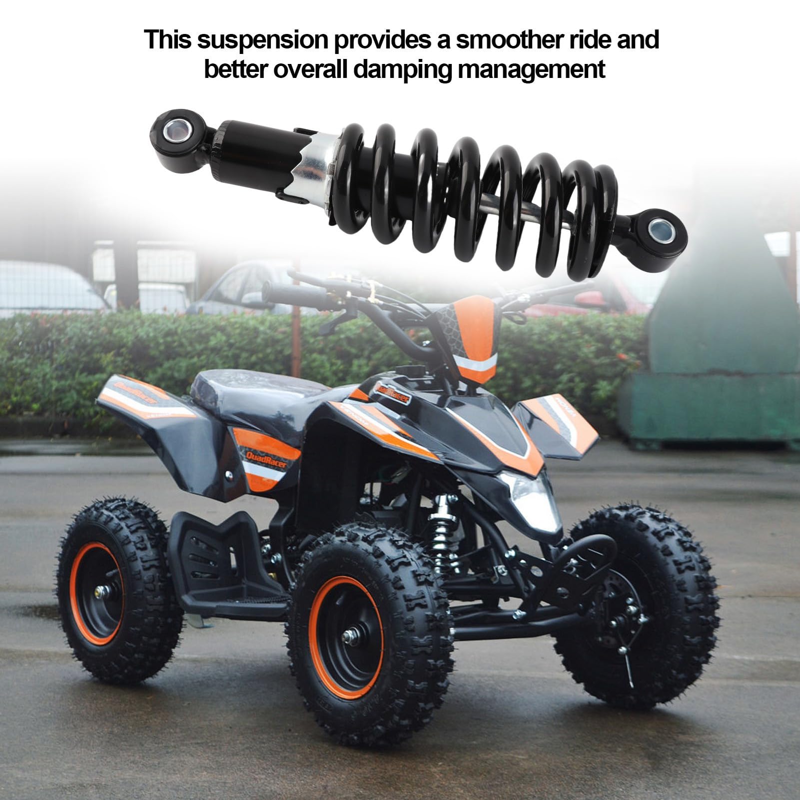 Amortyzator, 240mm Amortyzator Motocyklowy Regulowany Wodoodporny dla do Dirt Pitbike ATV Go Kart Scooter