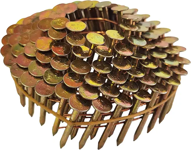 Coil Roofing Nails 1-1/4" Electro Galvanized 15° - 720pcs Box