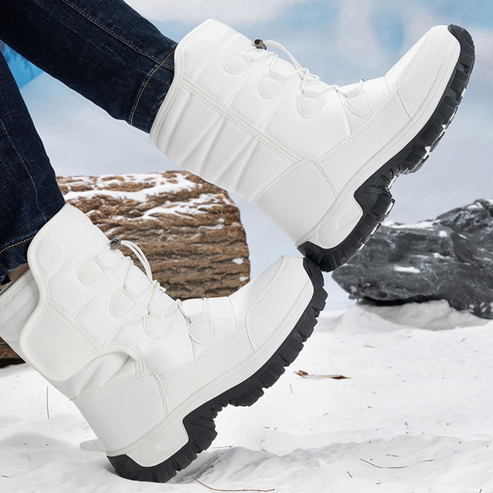 Męskie buty damskie Casual High-Top buty śniegowe buty trekkingowe buty zimowe
