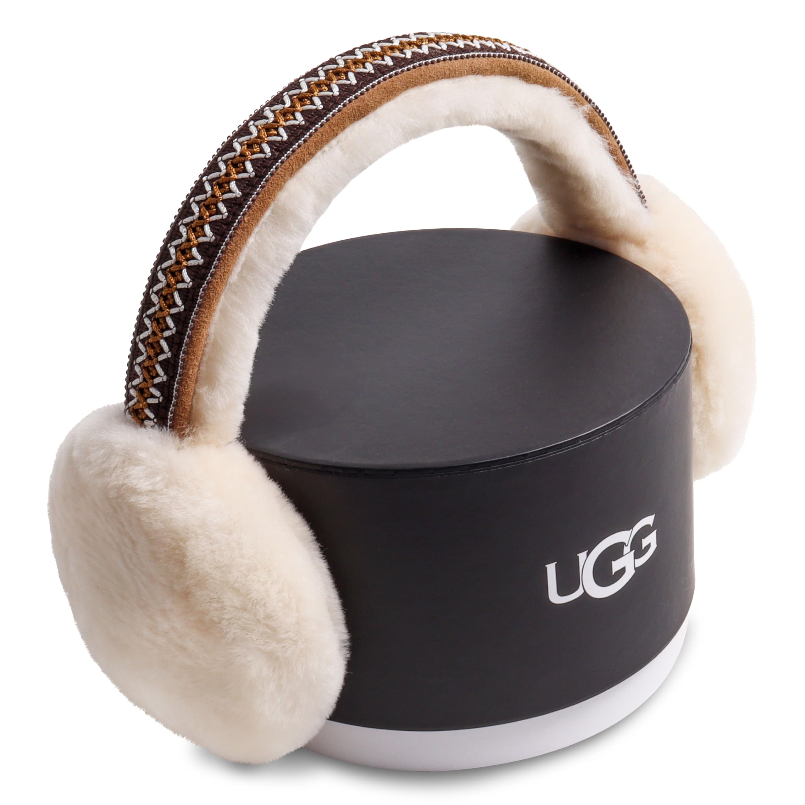 UGG EARMUFF UGG Women's Sheepskin Tasman Earmuff, Chestnut, One Size
