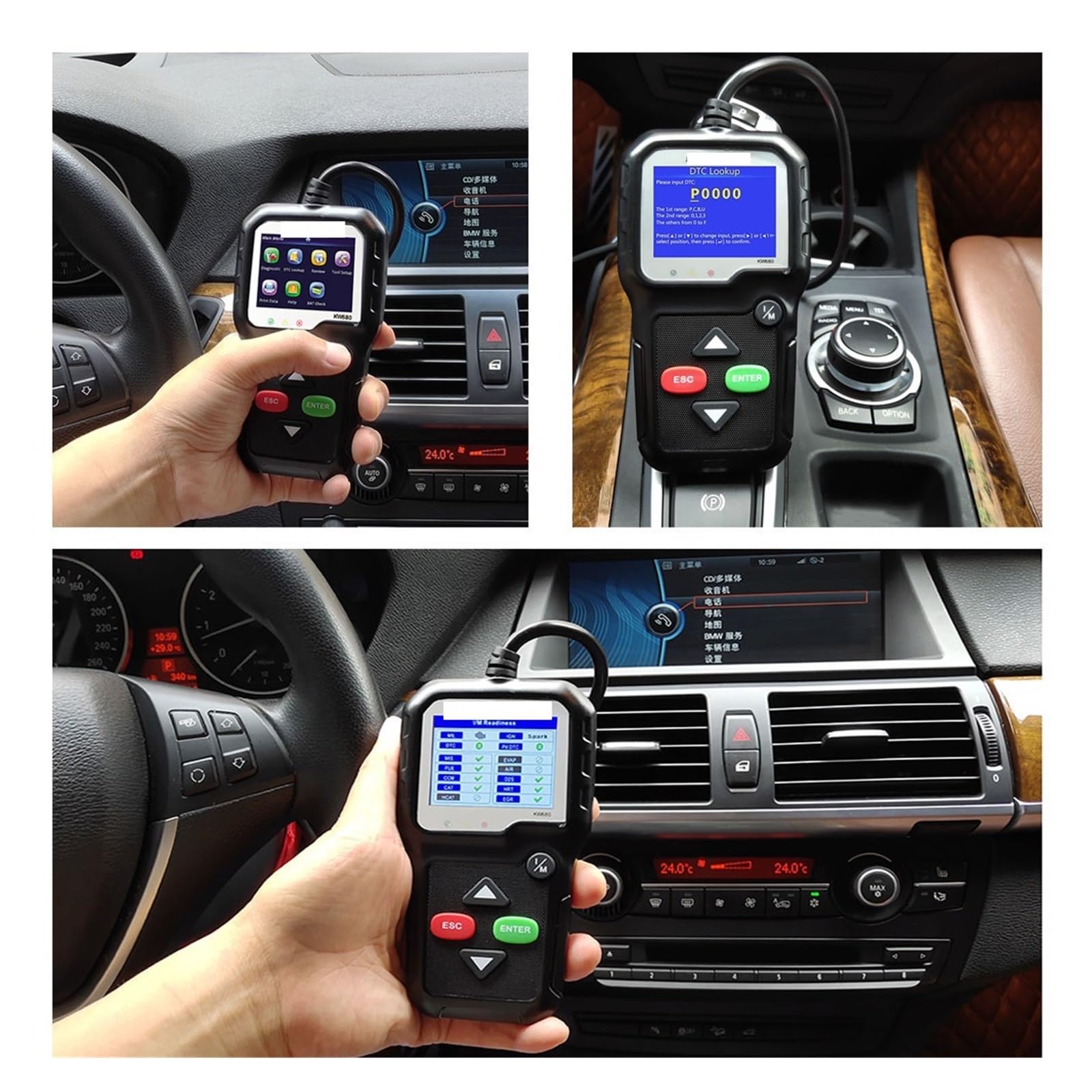 Wielojęzyczne narzędzie diagnostyczne do samochodów Pełny czytnik kodów samochodowych OBD Czytnik OBDII Autoscanner Skaner samochodowy,Przyjazny dla użytkownika