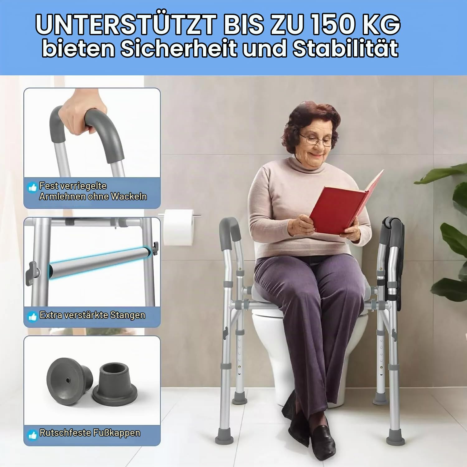 Toilettensitzerhöhung mit armlehnen, toilettensitzerhöhung, toilettensitzerhöhungen, wc sitzerhöhung, sitzerhöhung toilette senioren,erhöhterfür senioren, behinderte und schwangere