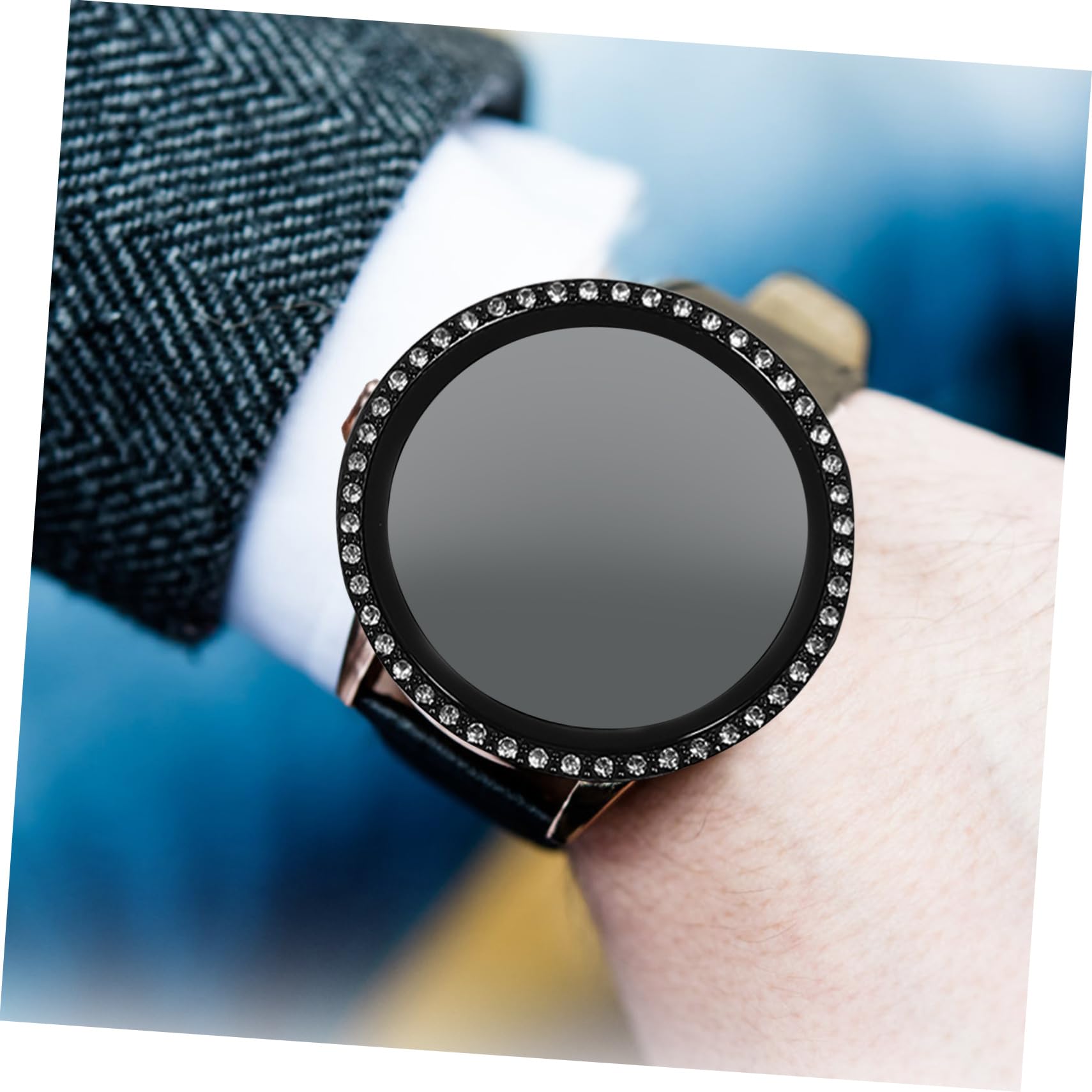 UKCOCO 12stücke Teiliges Watch Shell Mit Strasssteinen Kompatibel Mit Pixel Watch Robuste Schutzhülle Für Smartwatch Kratzfest Und Stoßsicher Installieren Transparent
