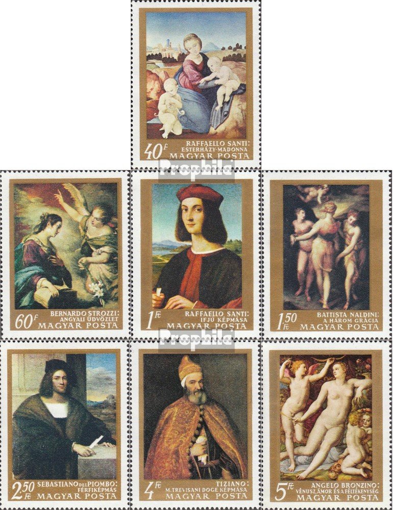 Prophila Collection Ungarn 3265A-3271A – Komplette Briefmarkenausgabe 1978 'Weltraumforschung', Postfrisch (MNH)