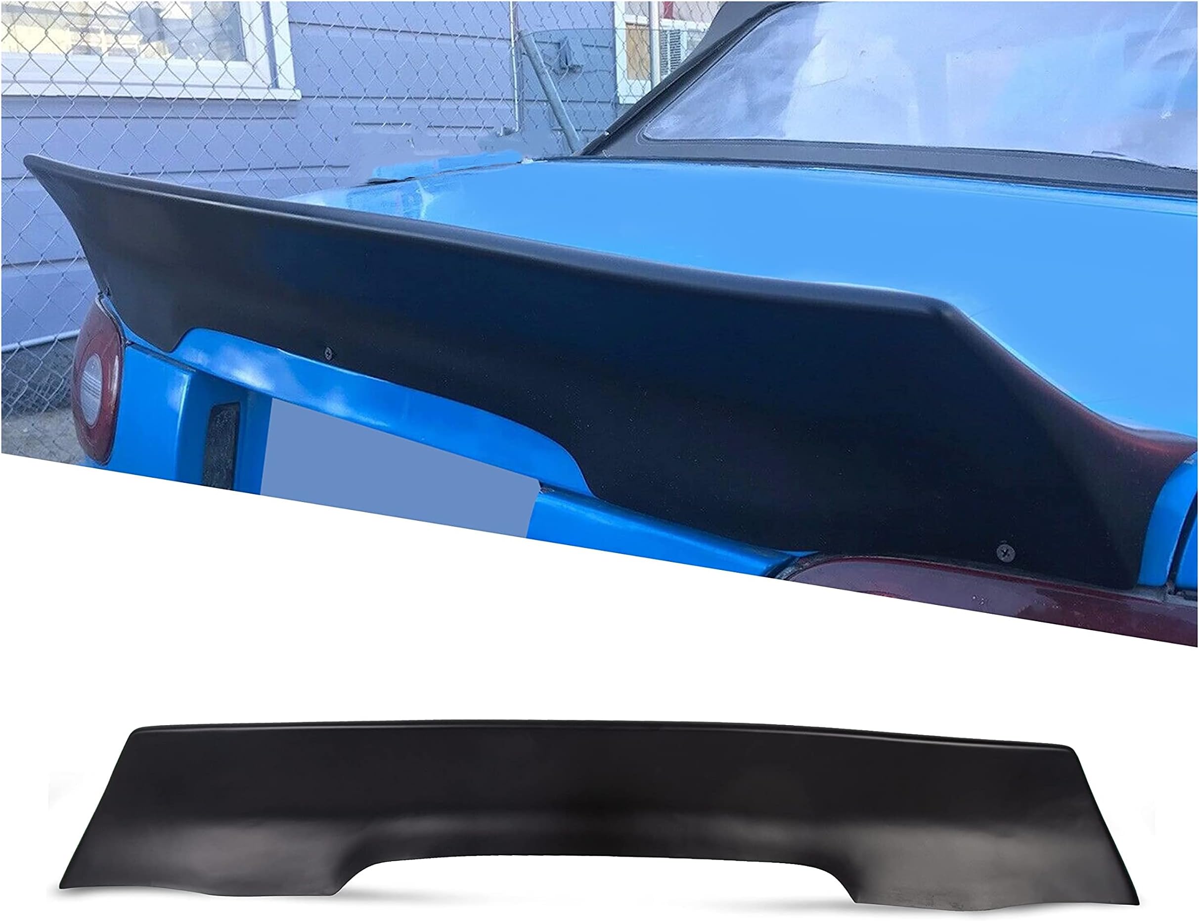 HECASA Rear Trunk Spoiler Compatible with 1990-1997 Mazda Miata 2 Door Ducktail Wing Tailgate Lip