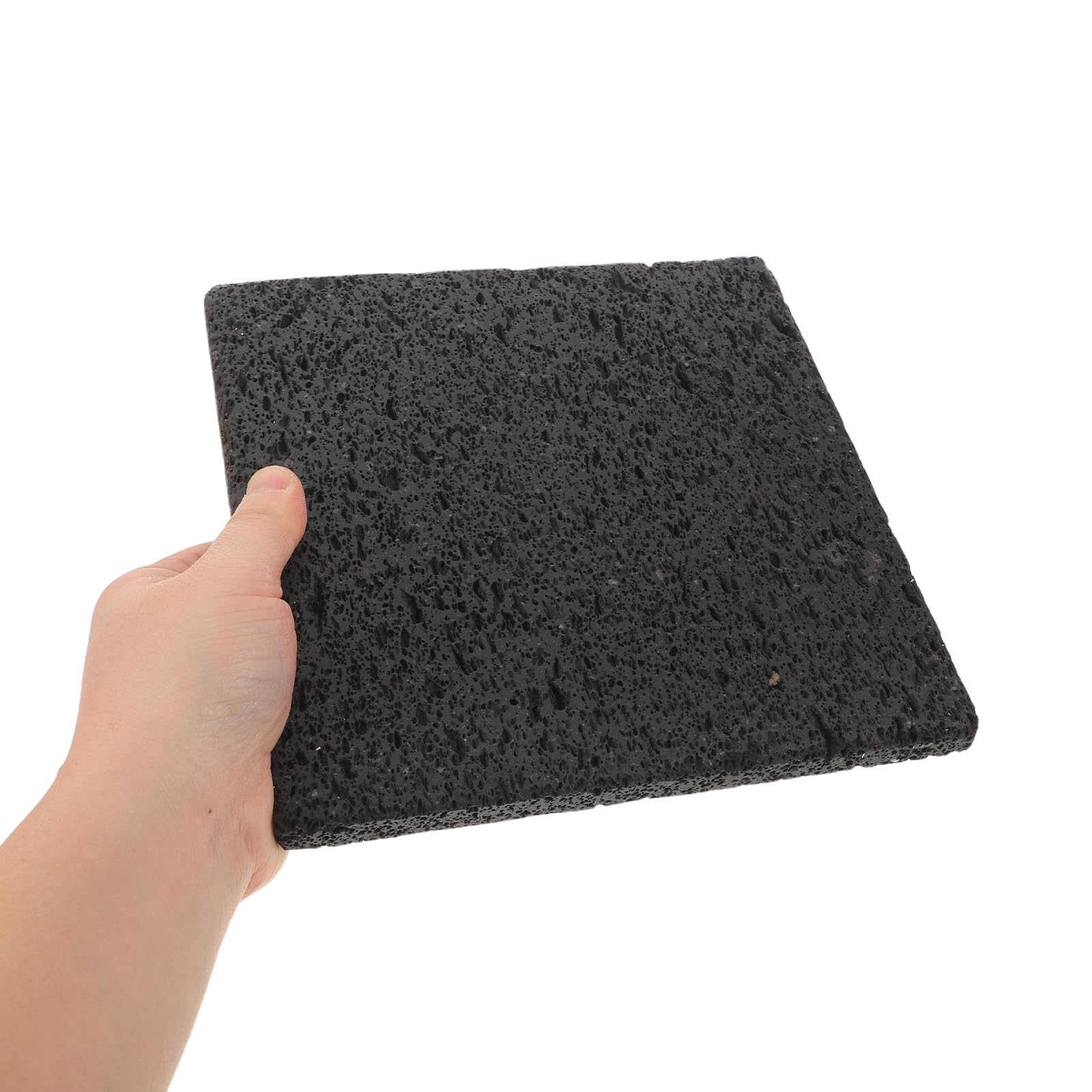 Toyvian Piedra Volcánica para Asar Parrilla Coreana de Cocina Saludable para Carne Verduras y Pescado Base de Roca Natural para Barbacoa Gas Piedra de Cocina Antiadherente y Distribución