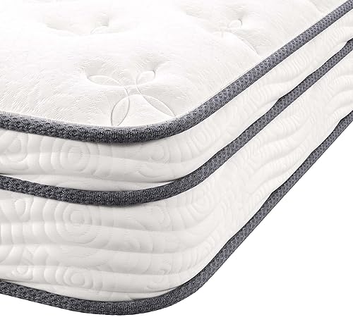 Miniatura 165 de Modway Jenna - Colchón King de muelles interiores (8 pulgadas), Tela, Blanco