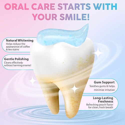 Miniatura 5 de Pasta de dientes blanqueadora de niacinamida, paquete de 2 Cuidado de las encías fortalecer, esmalte dental, evita caries, aliento fresco, suave y