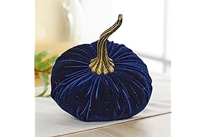 Navy Blue Velvet Pumpkin,Rustic Home Decor