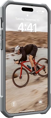 Miniatura 8 de URBAN ARMOR GEAR UAG - Funda compatible con iPhone 15 Pro Max de 6.7 pulgadas, Essential Armor plateado con imán integrado compatible con carga