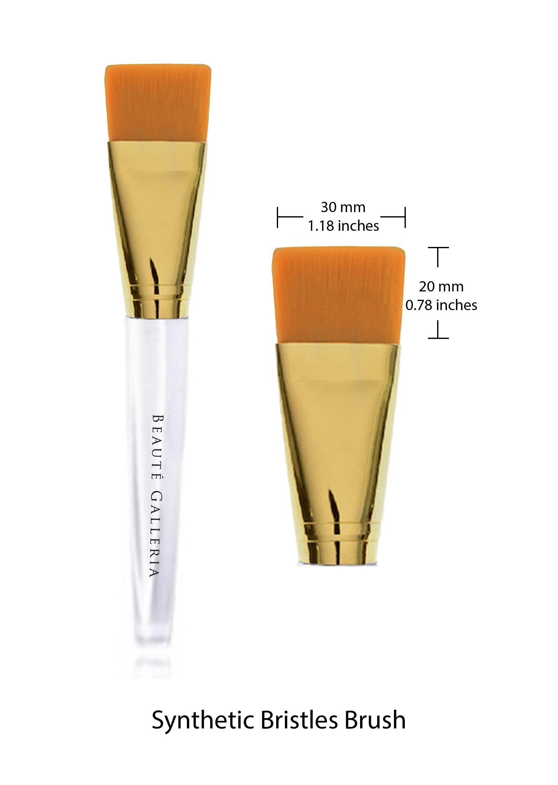 Beaute Galleria - 5 piezas de cerdas de nailon suaves para máscara facial, herramienta para arcilla, barro, carbón, cara, ojos, nariz, sin ensuciar, aplicador de spa en casa 4