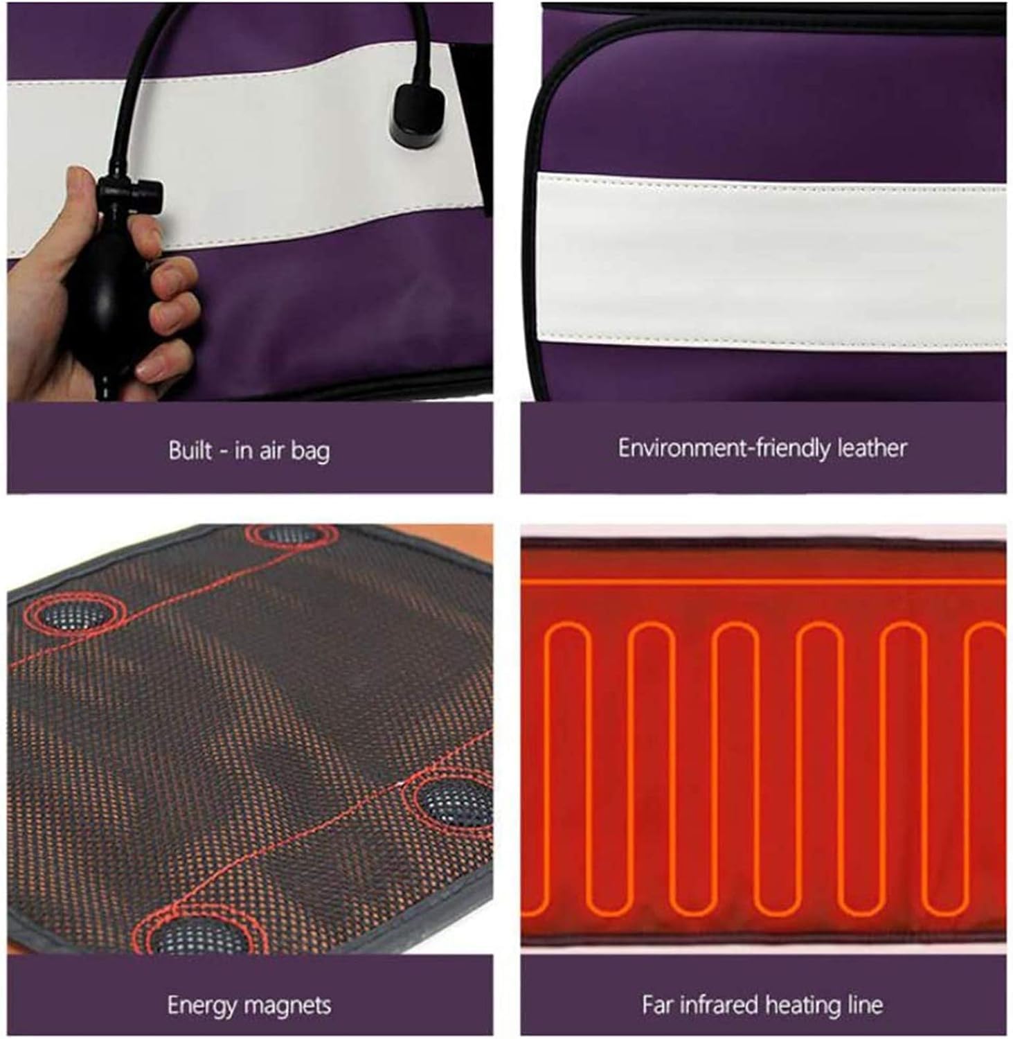 Quemador De Sauna con Cinturón De Masaje Eléctrico Portátil para Hombres Y Mujeres, Equipo para Quemar Grasa para Adelgazar Y Tonificar El Quemador De Grasa del Vientre, Promover La Digestión