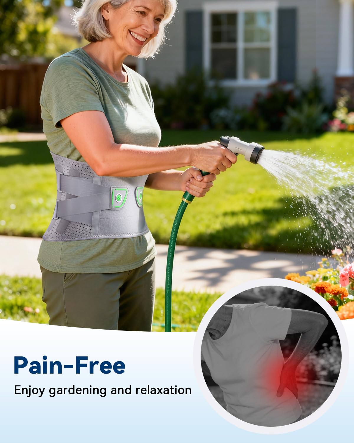 Medical-Grade Back Brace for Women Lower Back Pain Relief [Ultra Breathable & Stronger Support] Back Support Brace with Adjustable Strap System - Back Support Belt for Herniated Disc, Sciatica, Arthritis,Scoliosis - Image 9