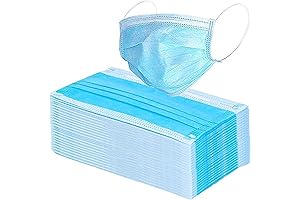 Tapa Bocas Quirurgicos Wecolor, Packs de 100 Mascaras Faciales Desechables de 3...