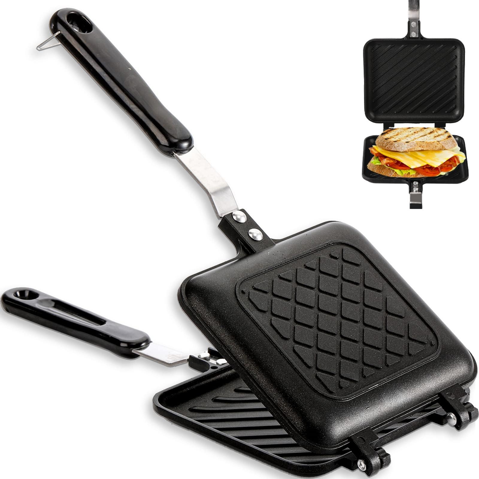 Sandwich Maker, 2Pcs Grilled Sandwich and Panini Maker Pan
