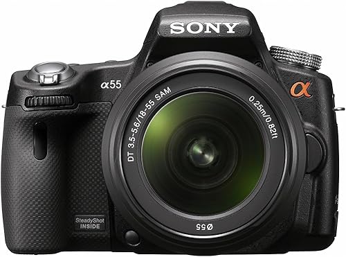 Sony Cámara DSLR A55 con lente zoom de 0.709-2.165in