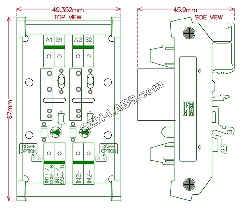 Miniatura 4 de Electronics-Salon DC-AC 2 Amp G3MB-202P Placa de módulo SSR de relé de estado sólido