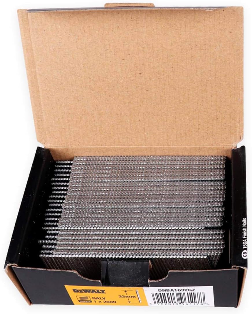 20 Large Galvanised Brad Nails 38 Mm 2500 Pack of Silver DNBA1638GZ