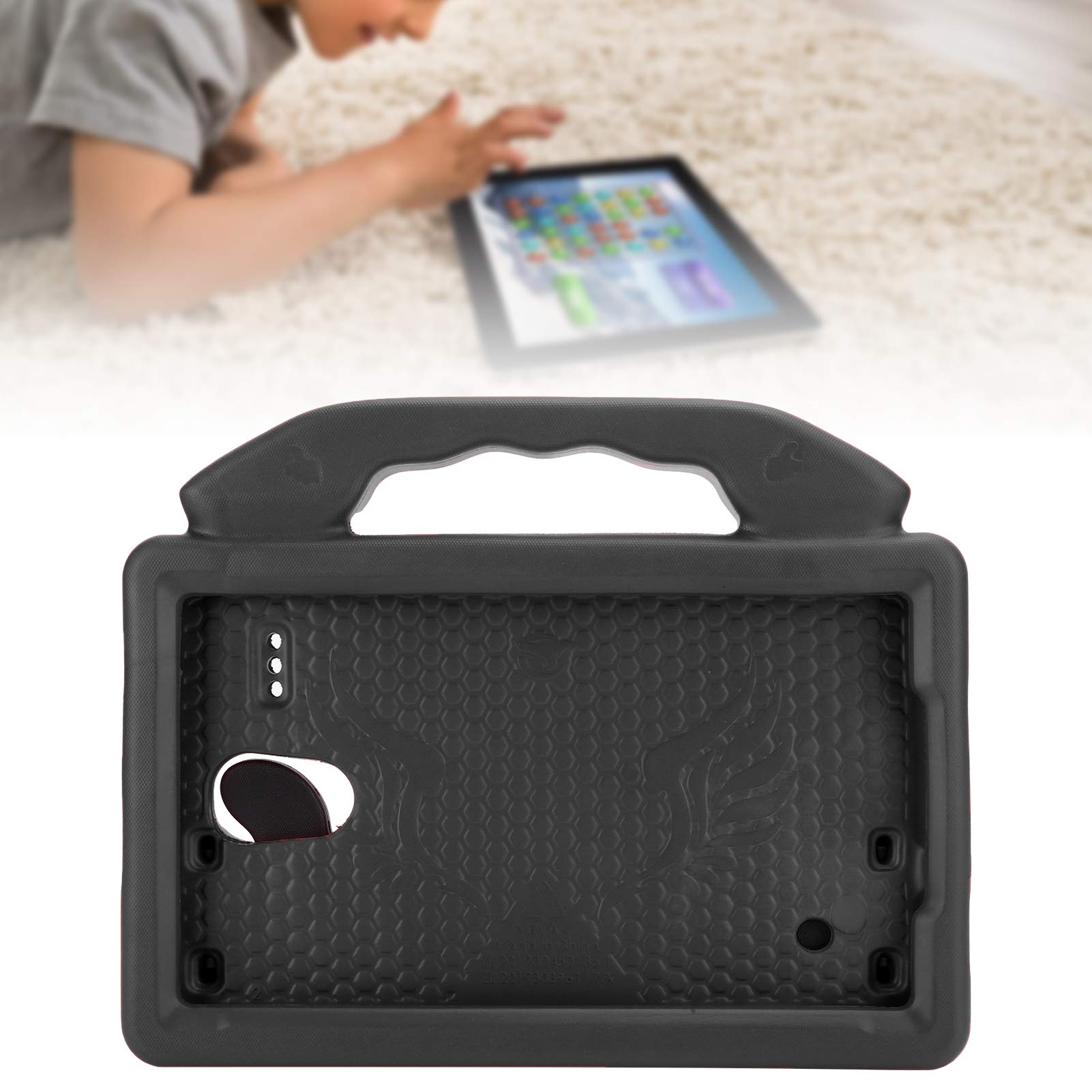 Ejoyous Custodia per Tablet Antiurto, Custodia per Tablet Resistente, Protettiva da 8 Pollici Etui per la Casa (BLACK)