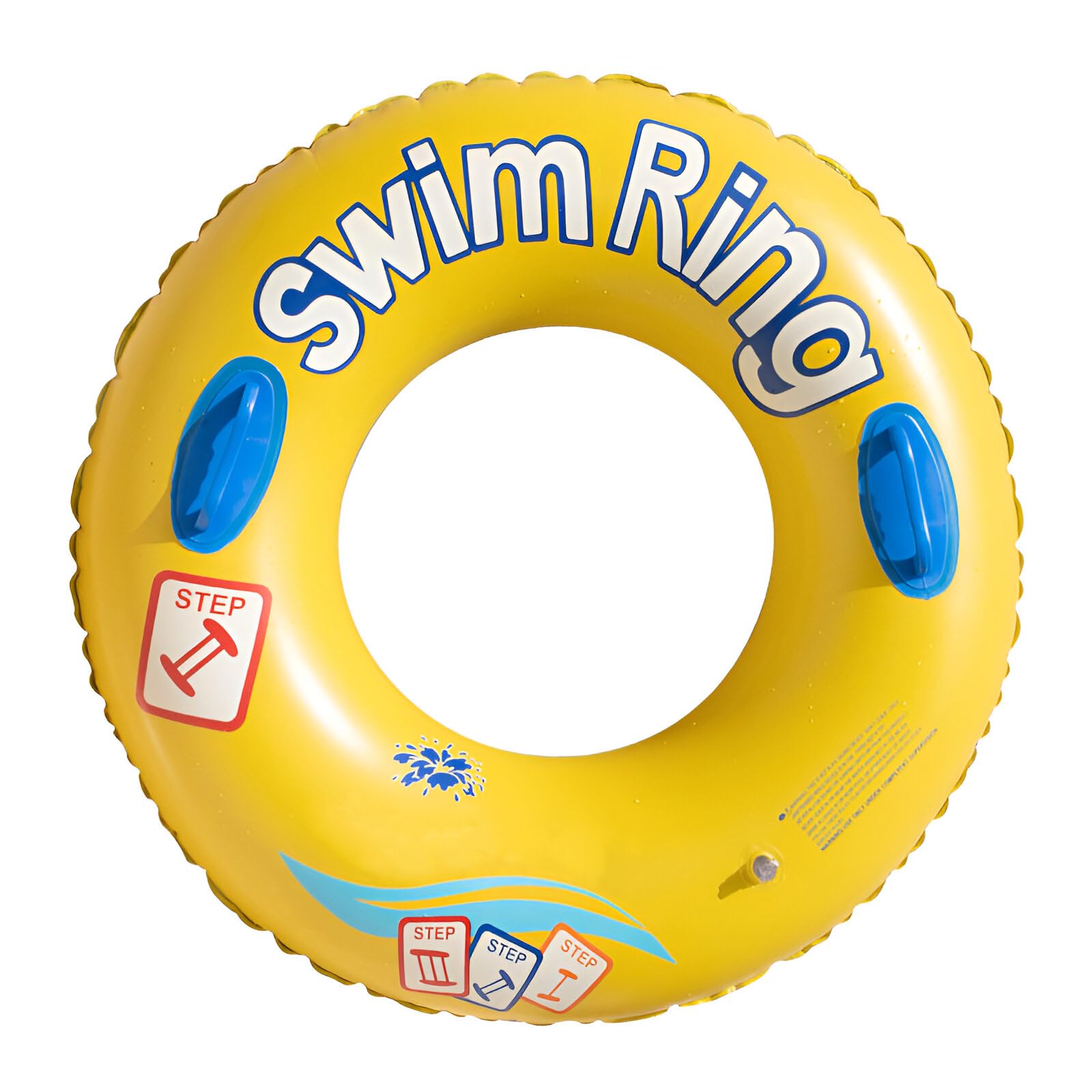 Juprev Inflatable Swimming Floating Swim Yellow Ring for Adult Big Size | Swimming Pool Raft Float Tube Giant Tire for Adults(80 cm.)(1 Pcs)-image-21